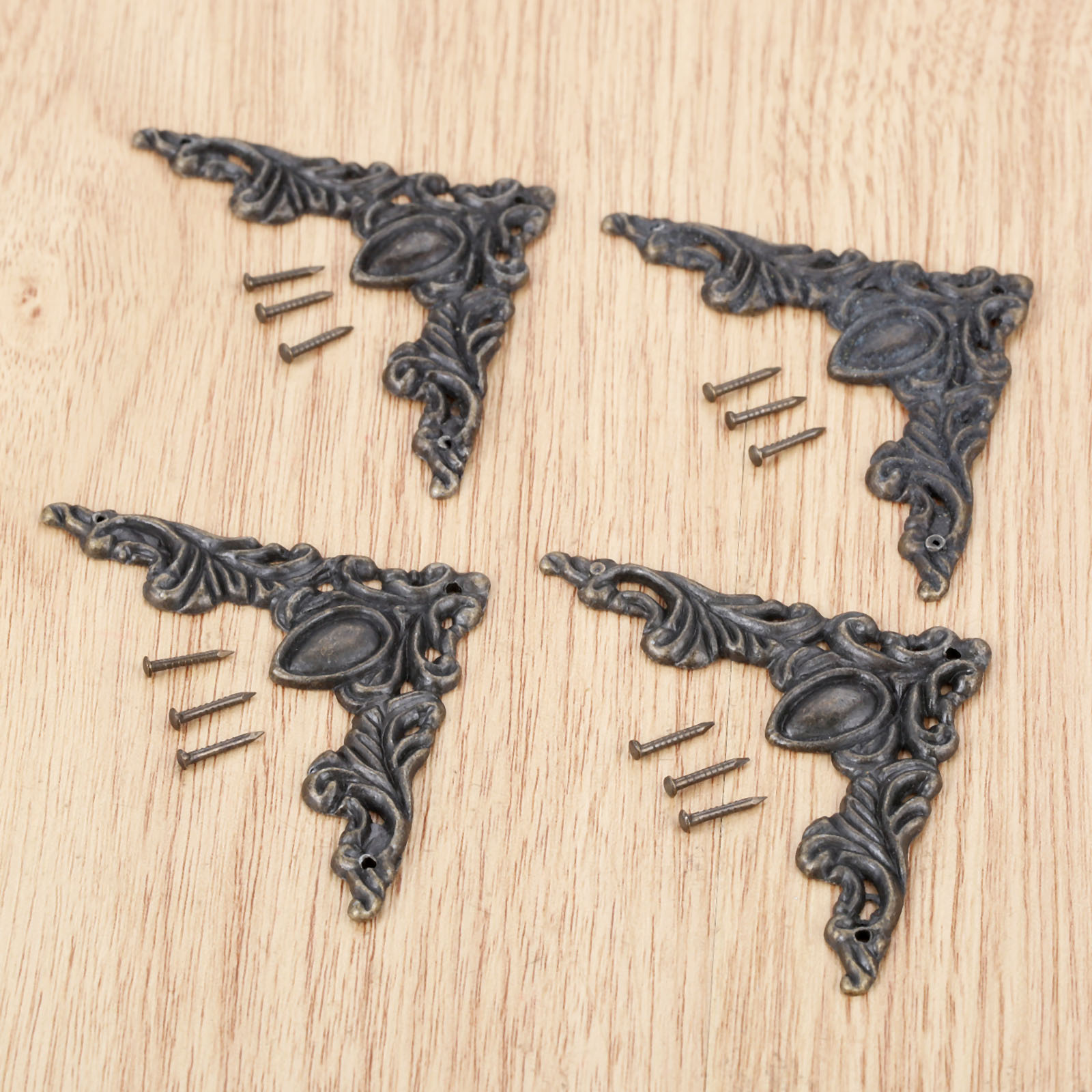 Corner Bracket Angle - 4Pcs Antique Bronze Decorative Protectors 50*50mm