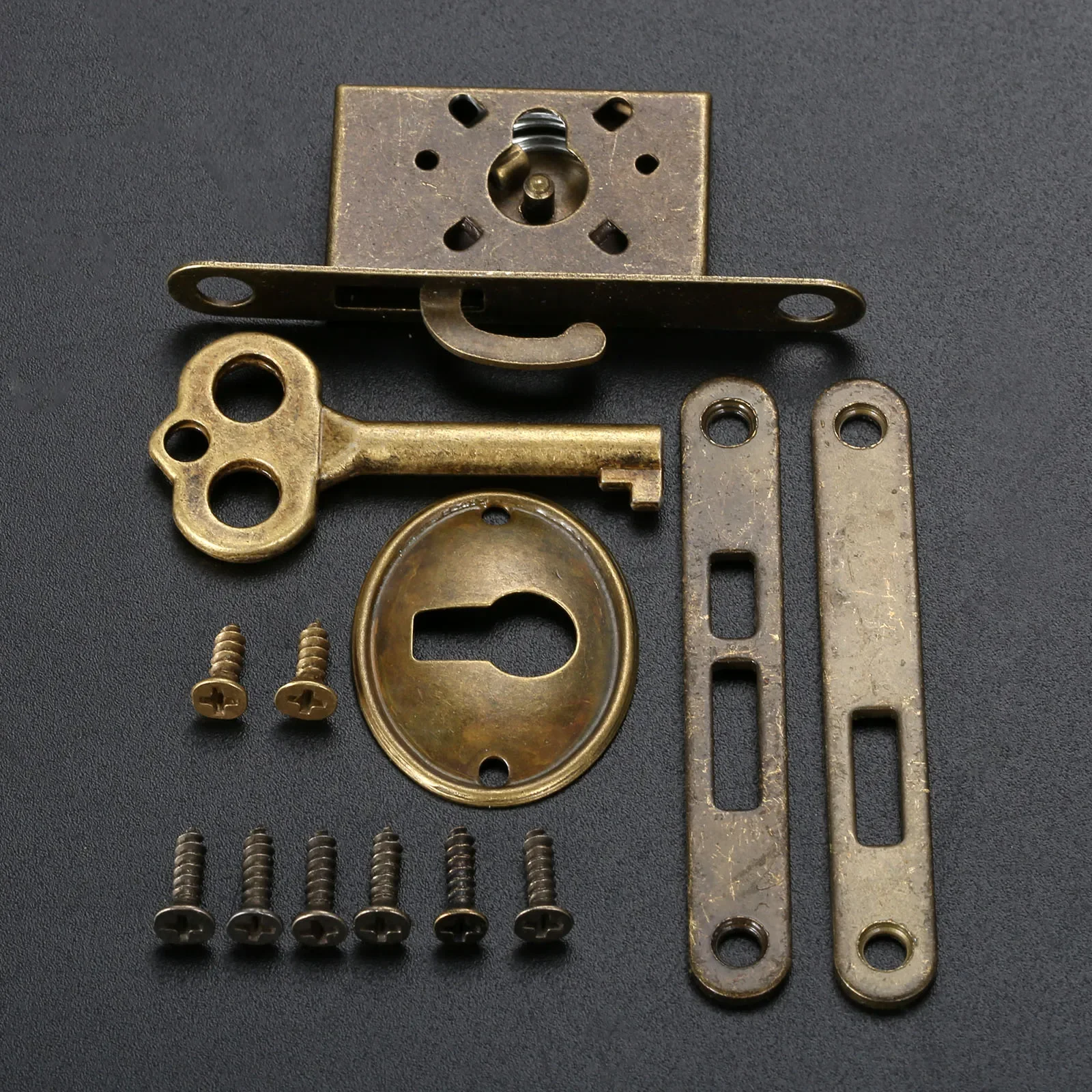 Furniture Joinery Hardware - Retro Wooden Jewelry Box Door Lock