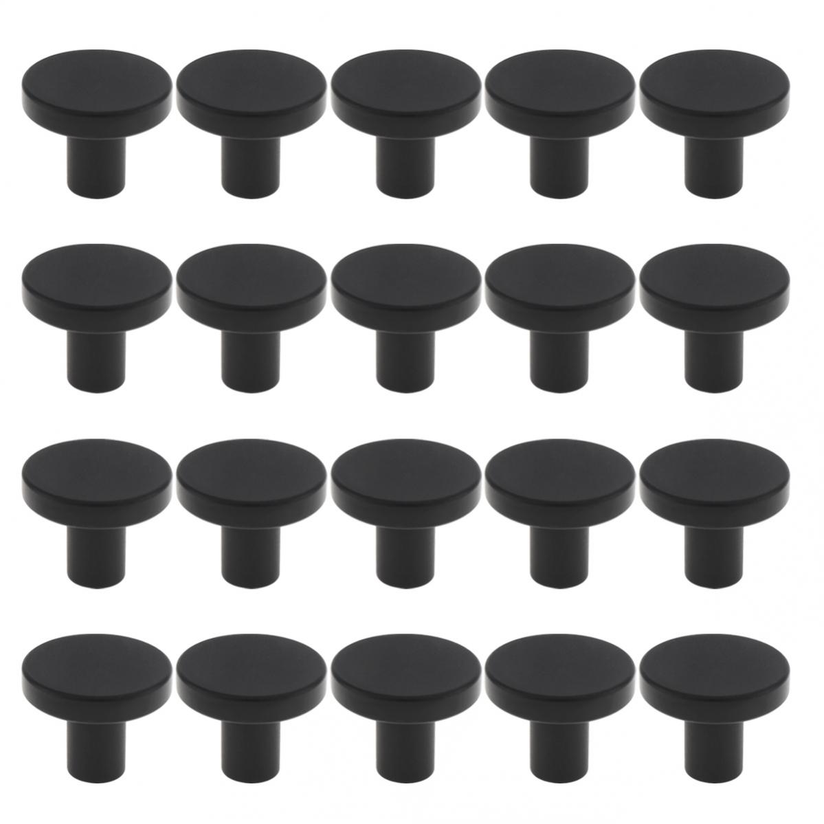 Furniture Hardware Feet - 20Pcs Round Kitchen Cabinet Knobs Solid