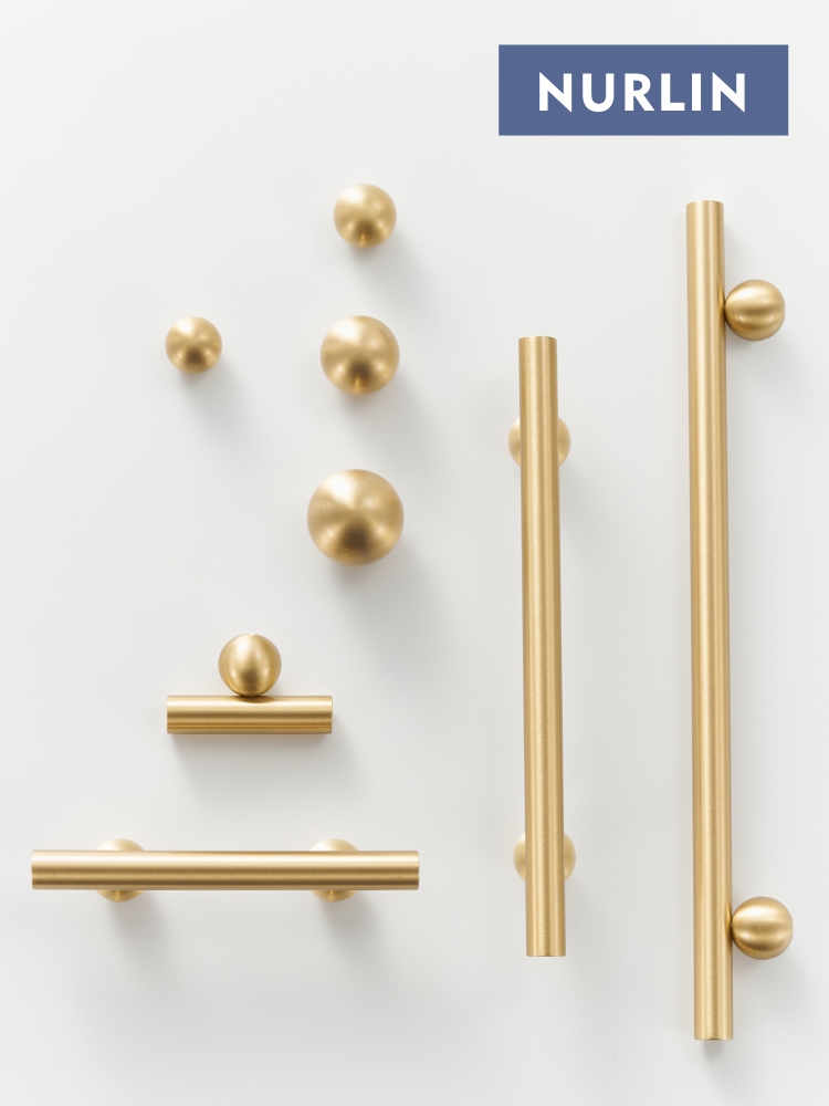 Furniture Hardware Parts - Nurlin Brass Round Ball Foot Cabinet