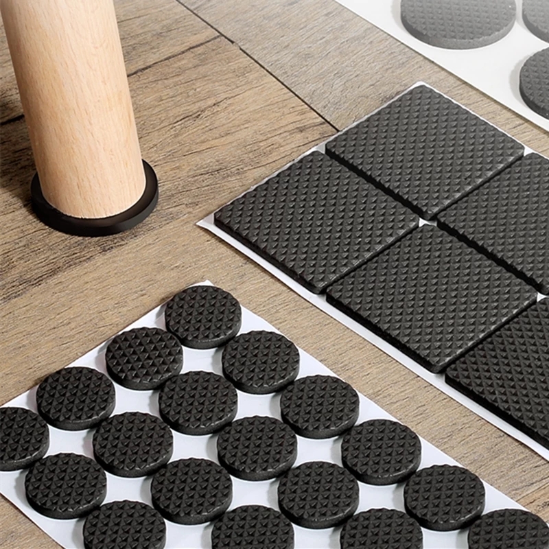 Furniture Hardware Feet - Black White Self Adhesive Felt Chair