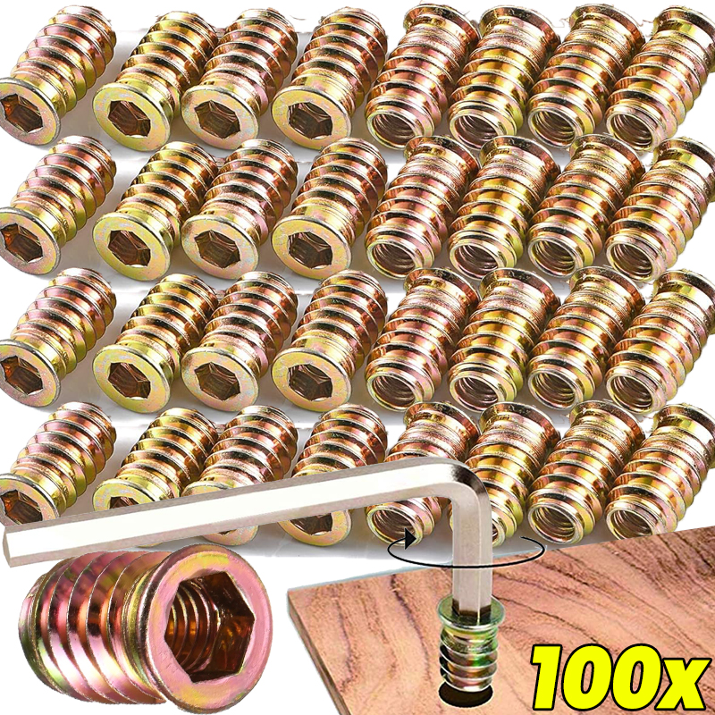 Furniture Hardware Threaded Inserts - Threaded Insert Nuts E-nut Set for