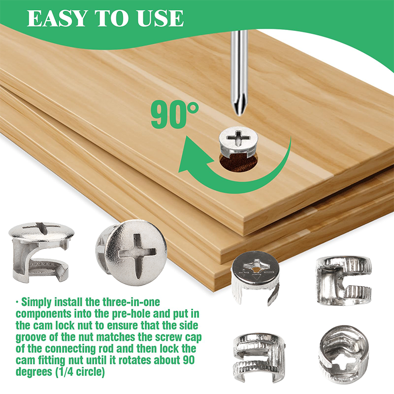 Furniture Joinery Hardware - 20Pcs Furniture Cam Lock Nut Connecting