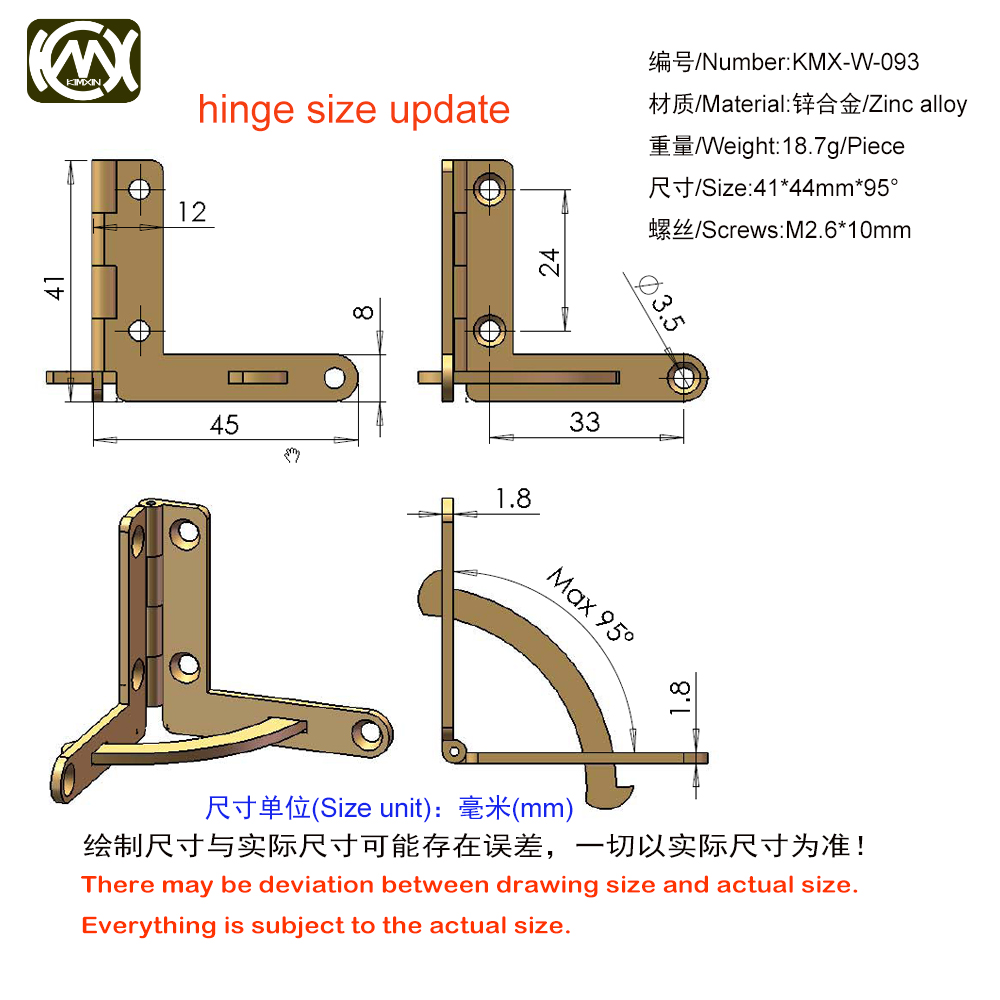 2pc 41mm*44mm In Stock Zinc Al - Furniture Grade Hardware recensie en prijs