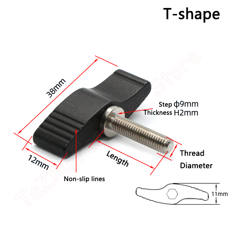 1pc M4 M5 M6 M8 Thumb Screws L - Barrel Bolt Slide recensie en prijs