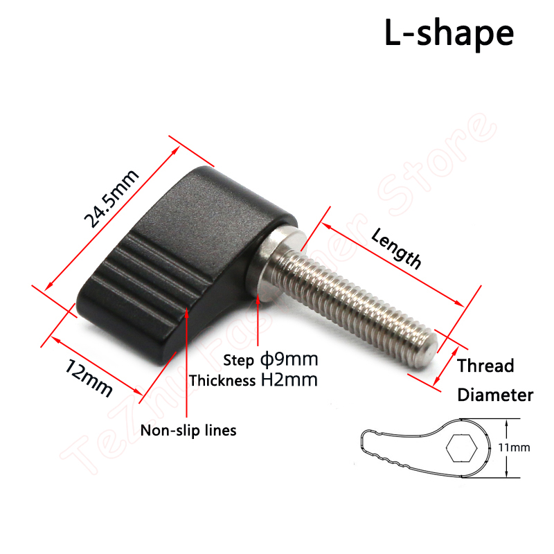 1pc M4 M5 M6 M8 Thumb Screws L - Barrel Bolt Slide recensie en prijs
