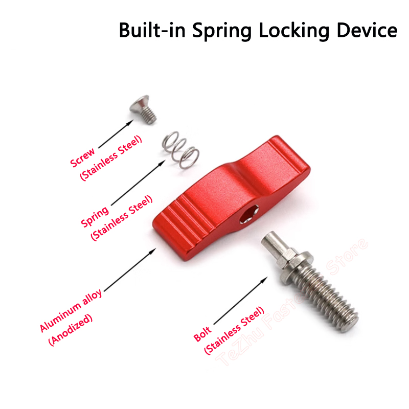 1pc M4 M5 M6 M8 Thumb Screws L - Barrel Bolt Slide recensie en prijs