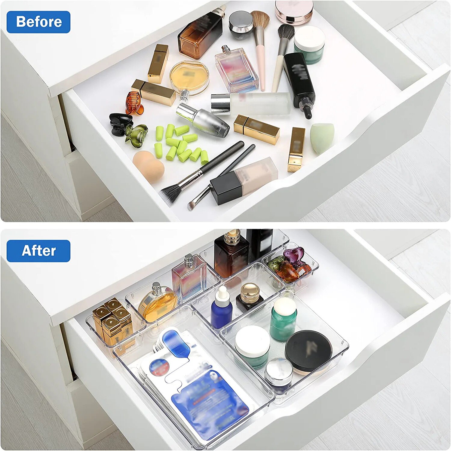 7/16Pcs Clear Plastic Drawer O - Drawer Organizer Peg recensie en prijs