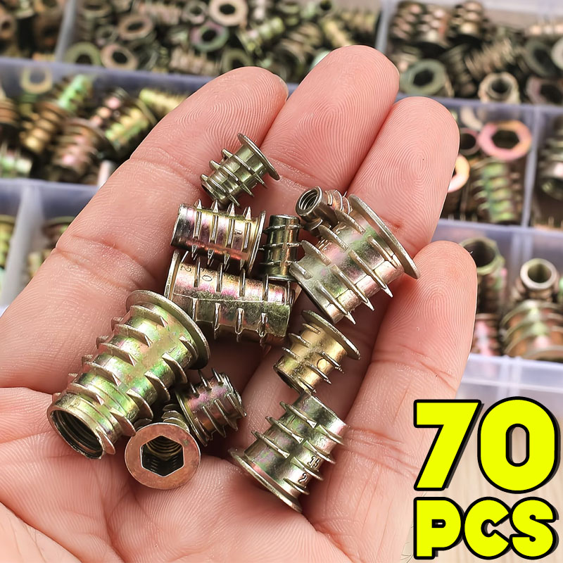 M4/M5/M6 Threaded Insert Nut E - Furniture Hardware Threaded Inserts recensie en prijs