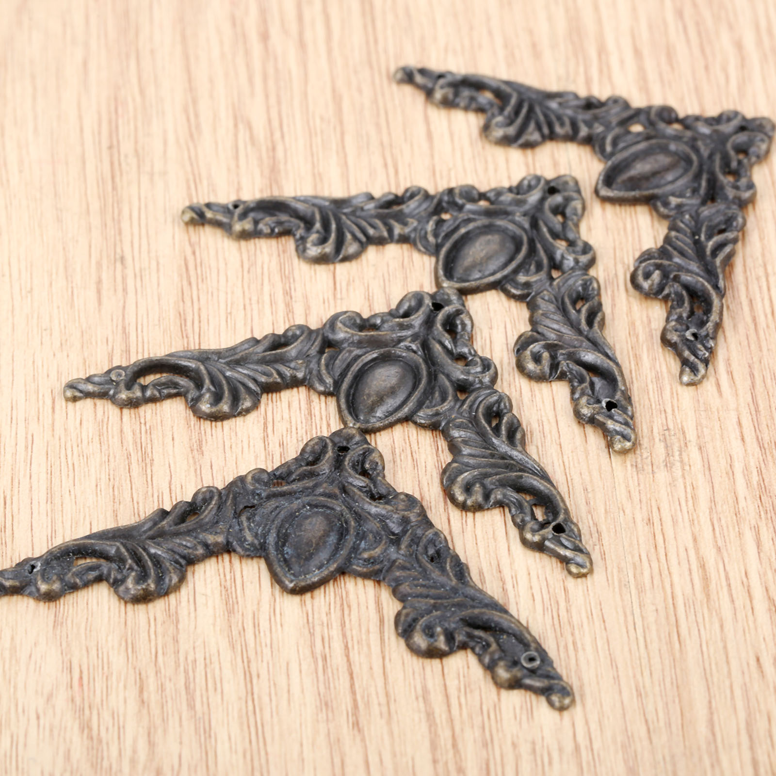 4Pcs Antique Bronze Decorative - Corner Bracket Angle recensie en prijs
