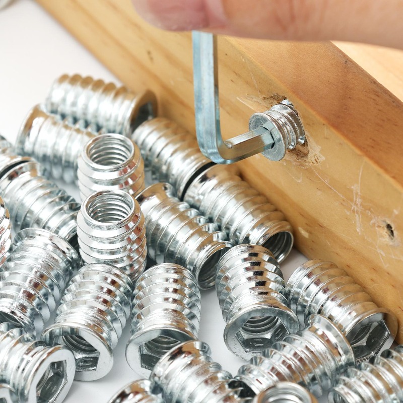10/50x Threaded Inserts Wood I - Furniture Hardware Threaded Inserts recensie en prijs
