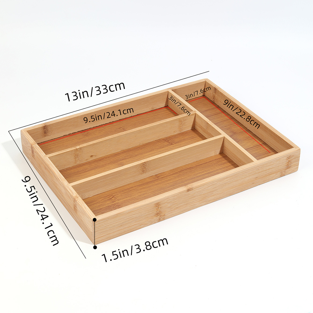 Bamboo Cutlery Divide Storage  - Drawer Organizer Peg recensie en prijs