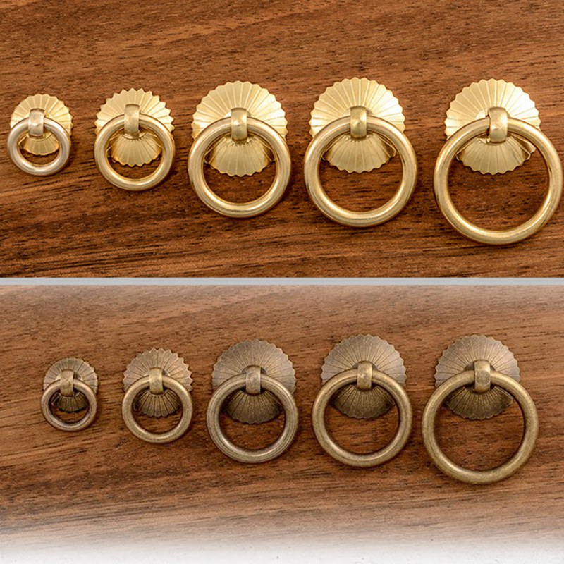 Vintage Brass Cabinet Ring Kno - Furniture Hardware Feet recensie en prijs