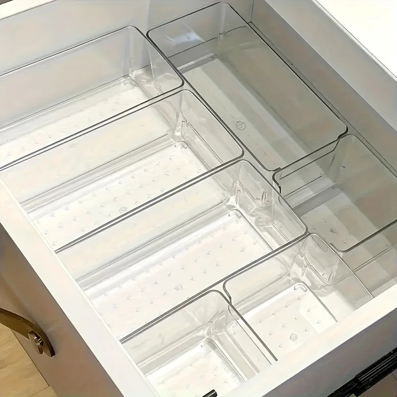7pcs Transparent Plastic Cosme - Drawer Organizer Peg recensie en prijs
