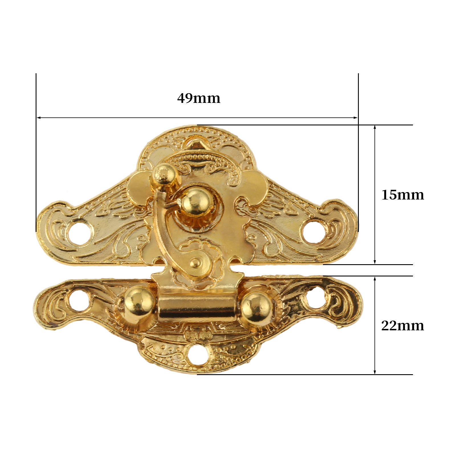 2 Pcs Antique Gold Box Hasp Lo - Furniture Joinery Hardware recensie en prijs