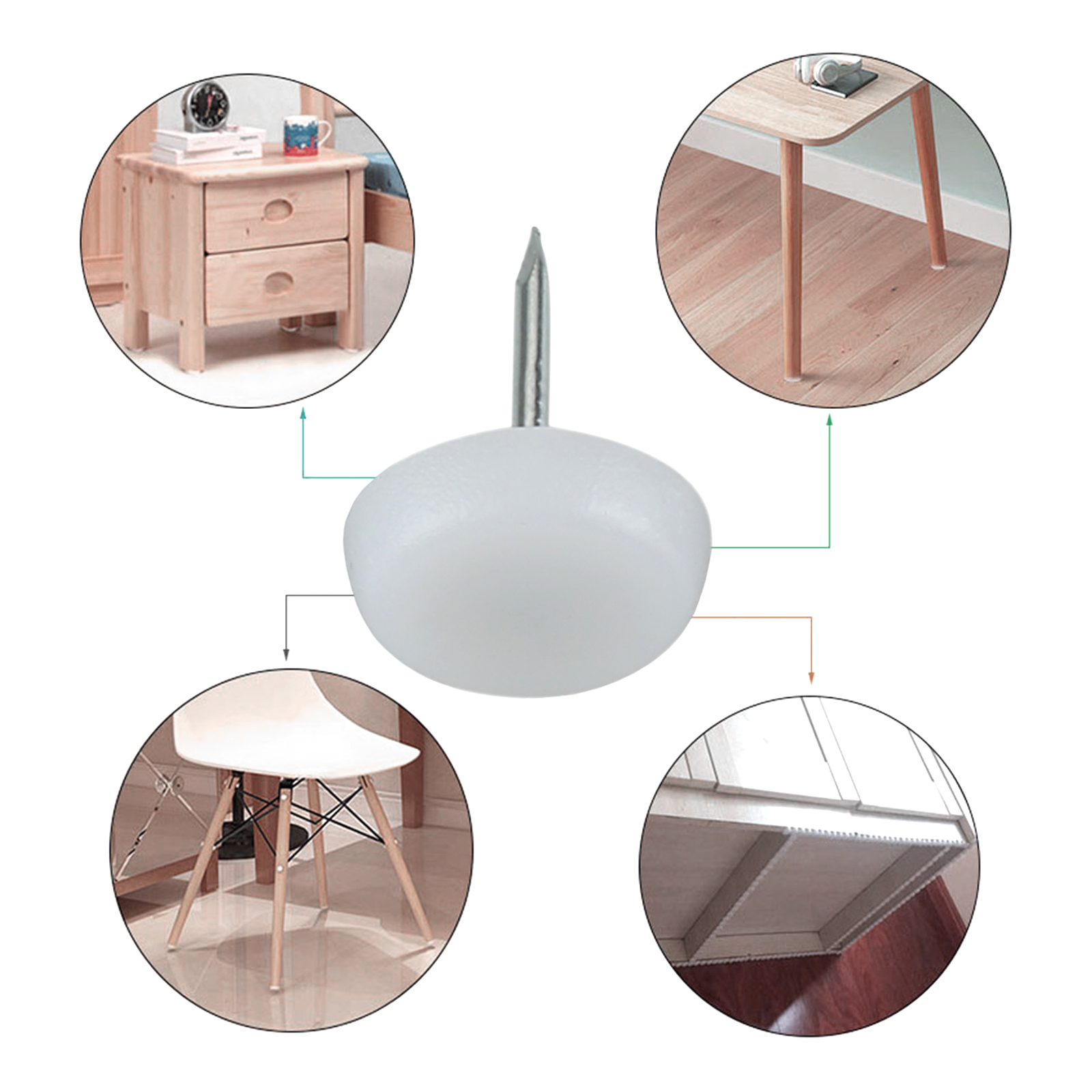50Pcs 14/18/20mm Table Chair L - Furniture Hardware Feet recensie en prijs