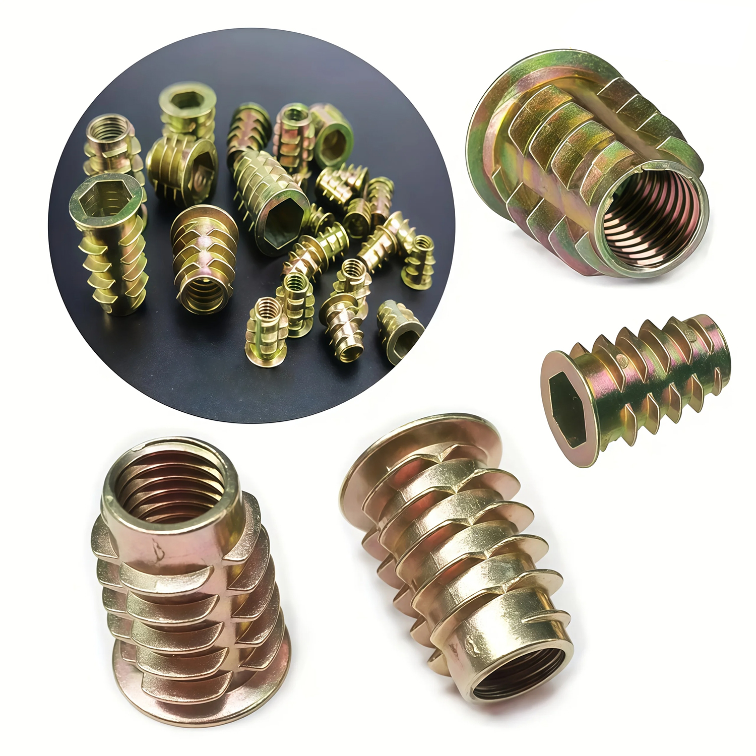 100-Pack M4/M5/M6 Threaded Ins - Furniture Hardware Threaded Inserts recensie en prijs
