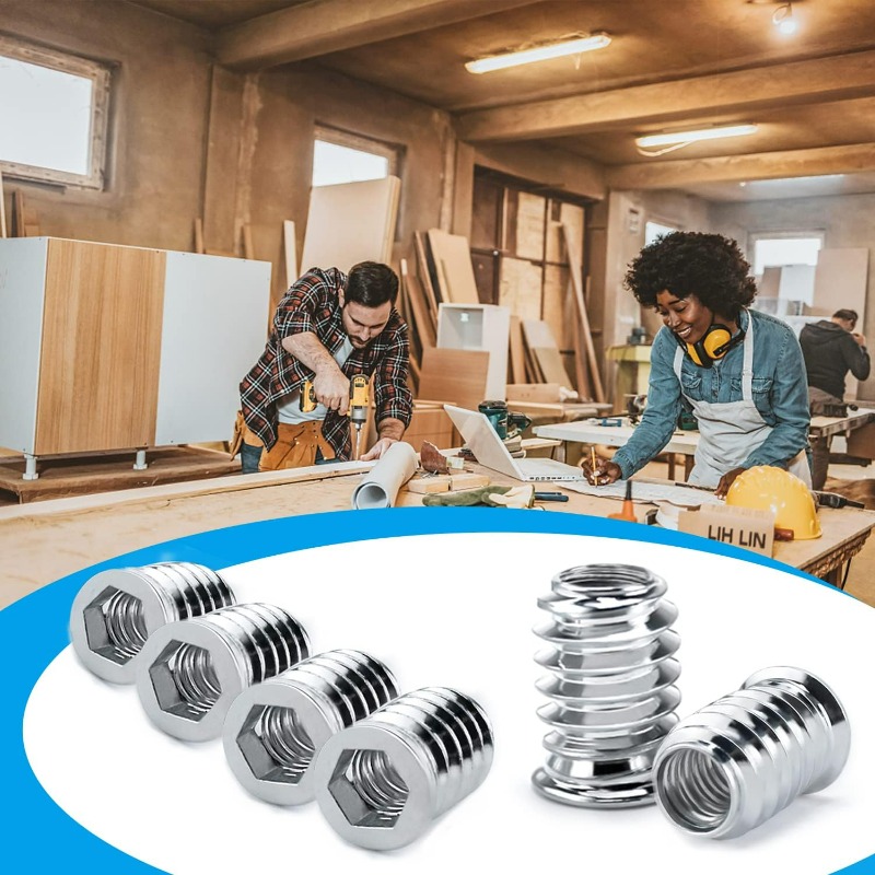 1/20PCS Hex Screw in Nuts M4 M - Furniture Hardware Threaded Inserts recensie en prijs