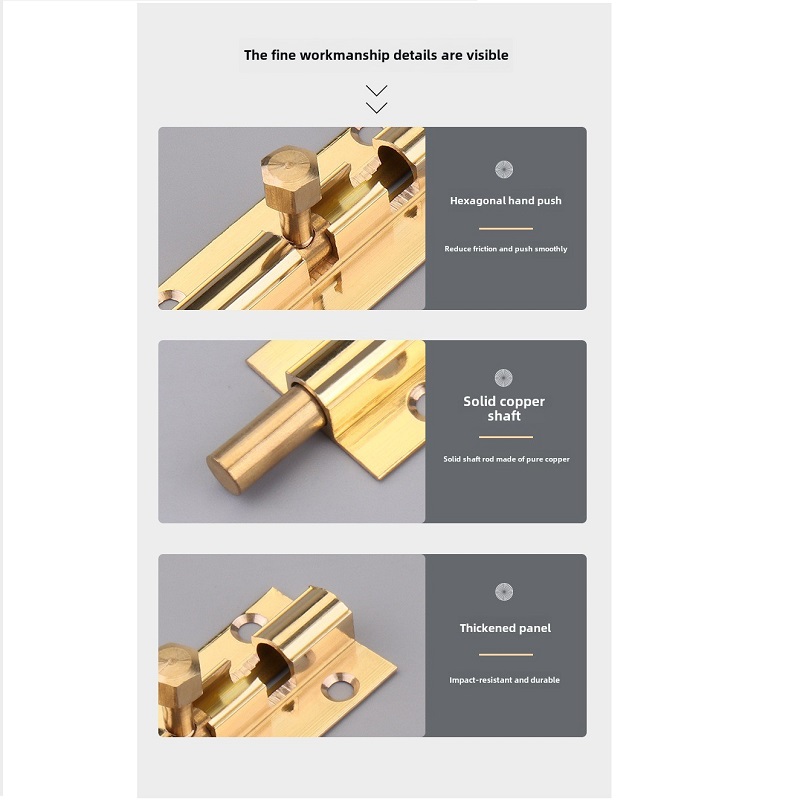 1PCS  Brass Doors Slide Latch  - Barrel Bolt Slide recensie en prijs