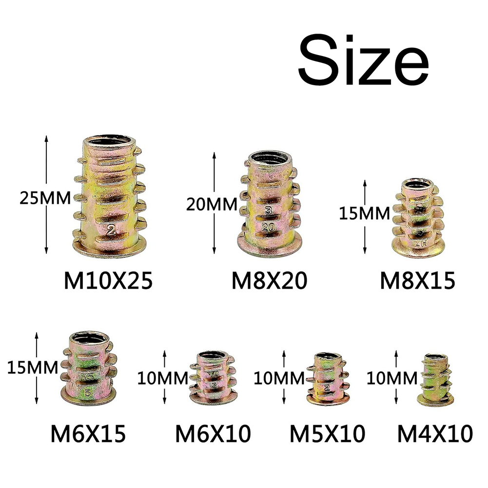 130pcs Metric Threaded Insert  - Furniture Hardware Threaded Inserts recensie en prijs