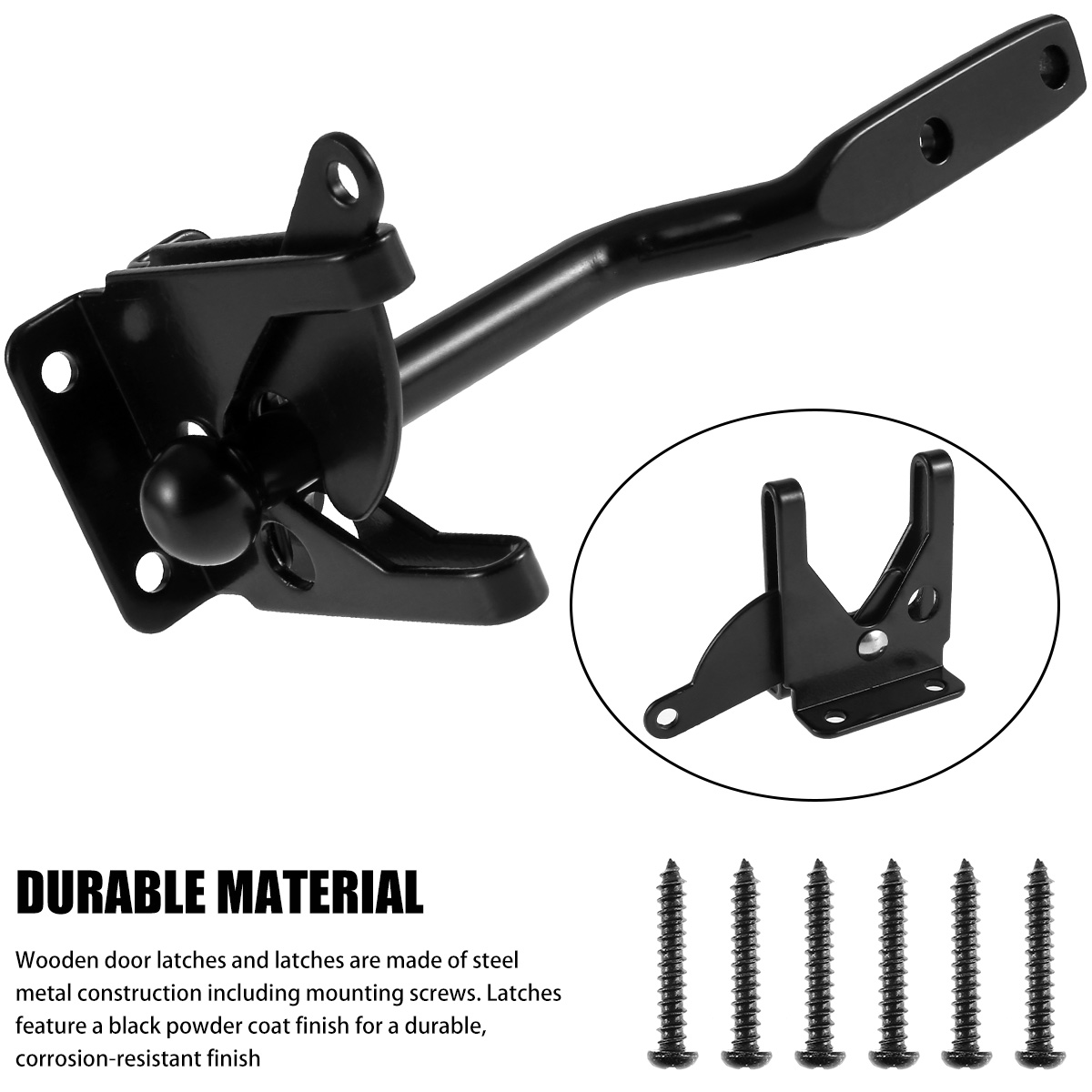 Self-Locking Gate Latch Carbon - Barrel Bolt Slide recensie en prijs