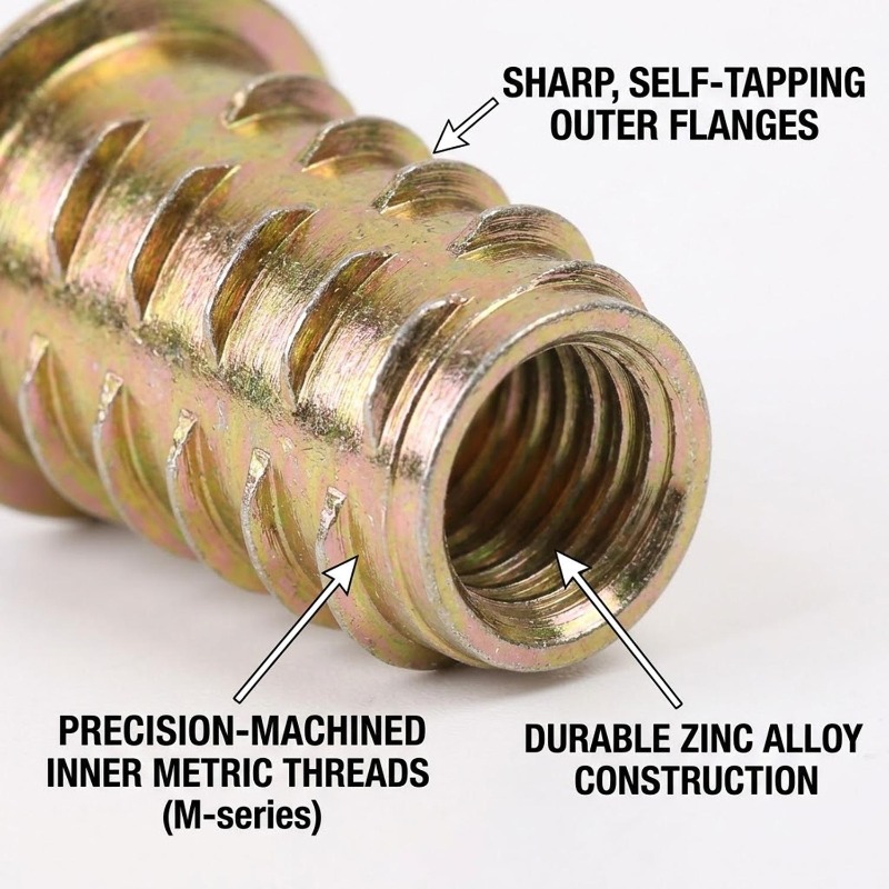 Threaded Insert Nuts E-nut Set - Furniture Hardware Threaded Inserts recensie en prijs