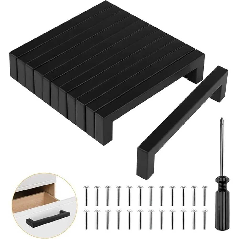 6/18pcs Stainless Steel Square - Furniture Hardware Drawer Pulls recensie en prijs