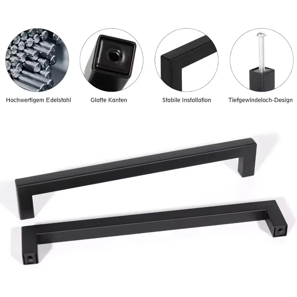 6/18pcs Stainless Steel Square - Furniture Hardware Drawer Pulls recensie en prijs