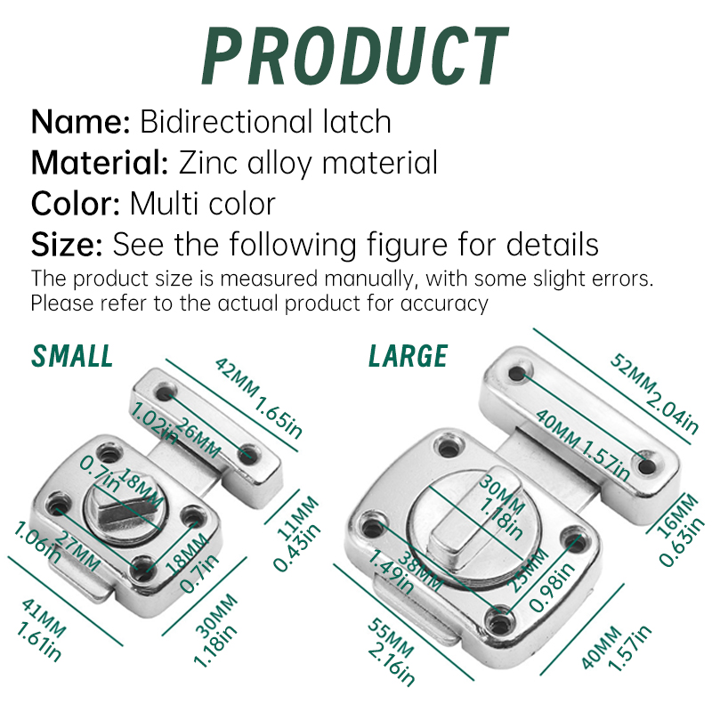 1pc Home Security Latch Rotate - Barrel Bolt Slide recensie en prijs