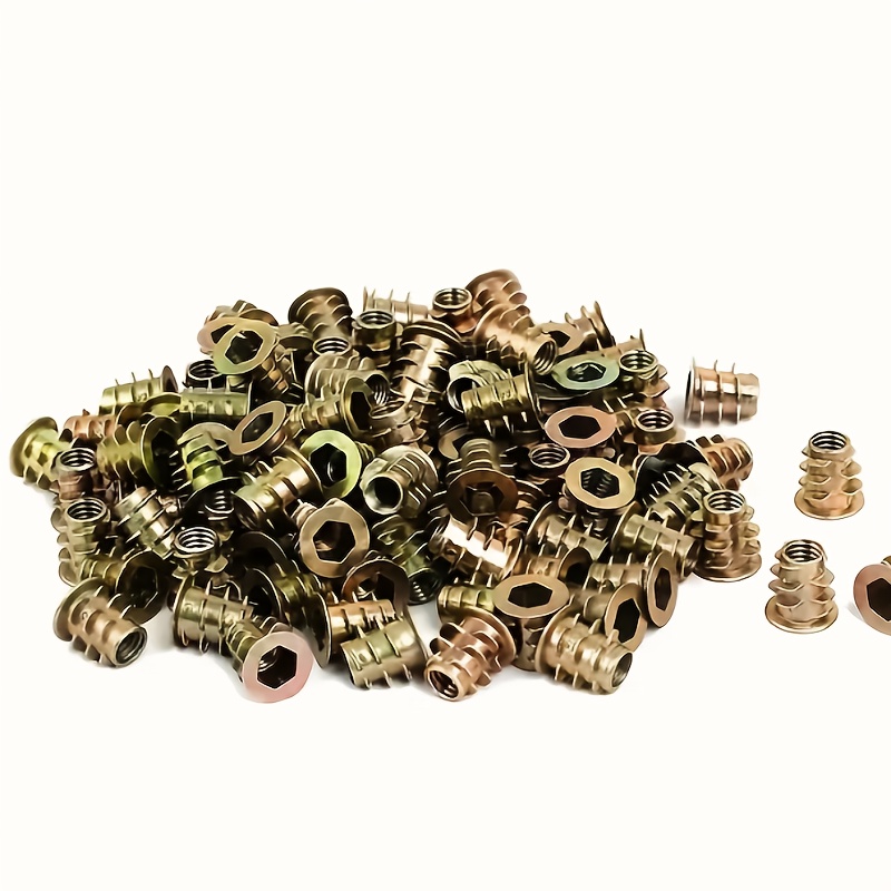 100Pcs Galvanized Alloy Thread - Furniture Hardware Threaded Inserts recensie en prijs