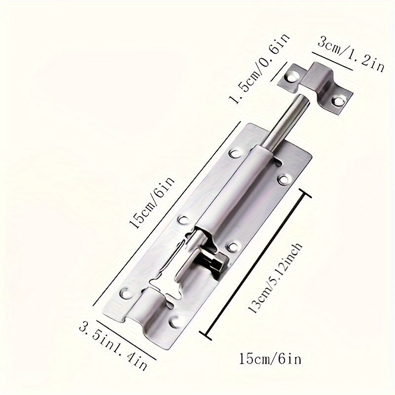 1/5pcs Stainless Steel Door Bo - Barrel Bolt Slide recensie en prijs