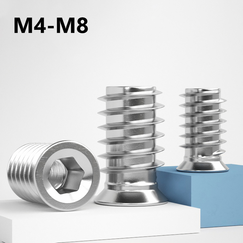 304 Stainless Steel Hex Socket - Furniture Hardware Threaded Inserts recensie en prijs
