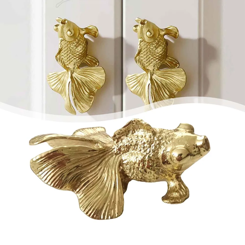 1pc Goldfish Knob Solid Brass  - Unique Furniture Hardware Pulls recensie en prijs