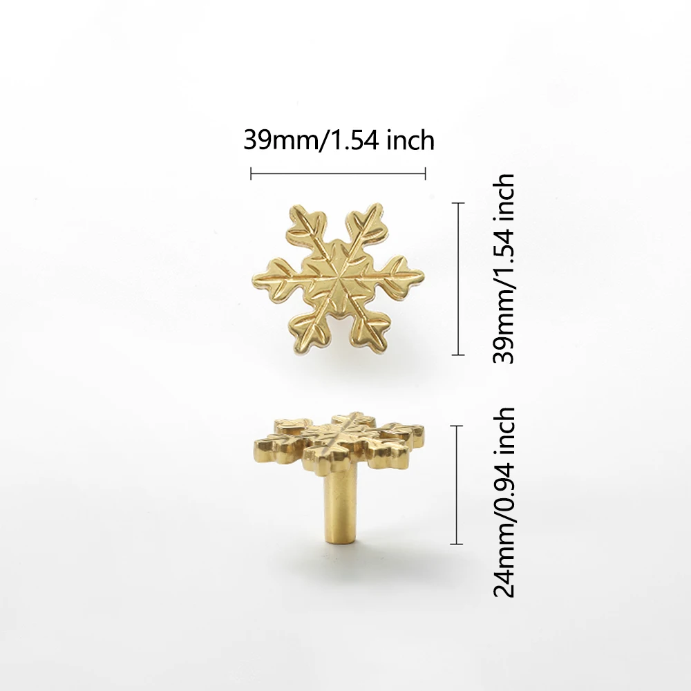 Snowflake Brass Cabinet Door K - Unique Furniture Hardware Pulls recensie en prijs