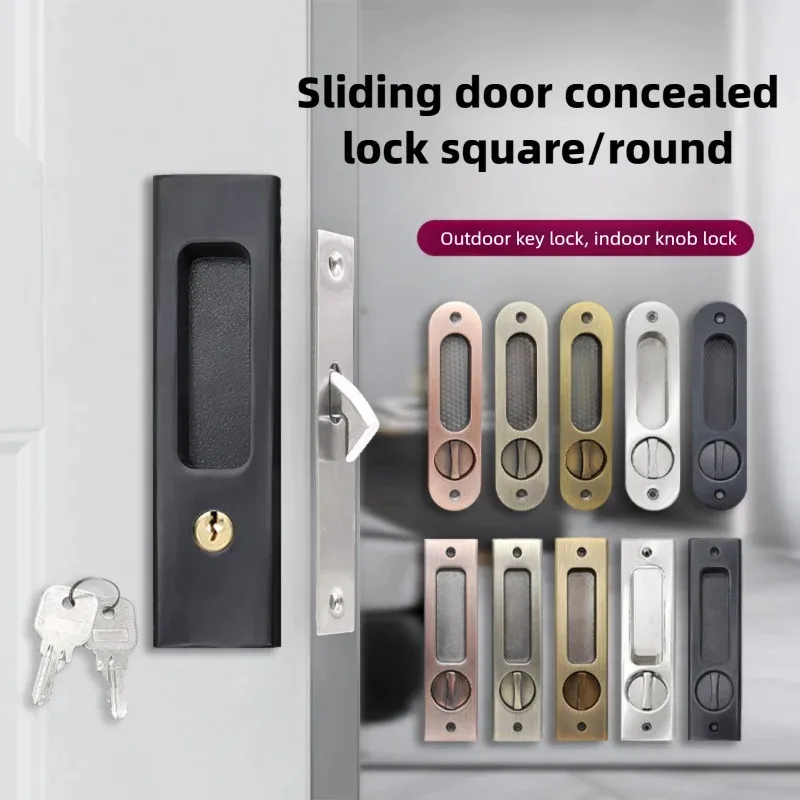 Sliding Door Lock Black Indoor - Furniture And Kitchen Hardware Fitting recensie en prijs