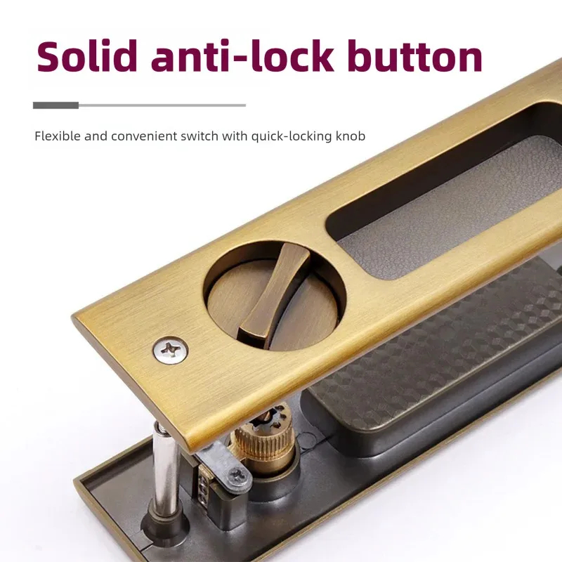 Sliding Door Lock Black Indoor - Furniture And Kitchen Hardware Fitting recensie en prijs