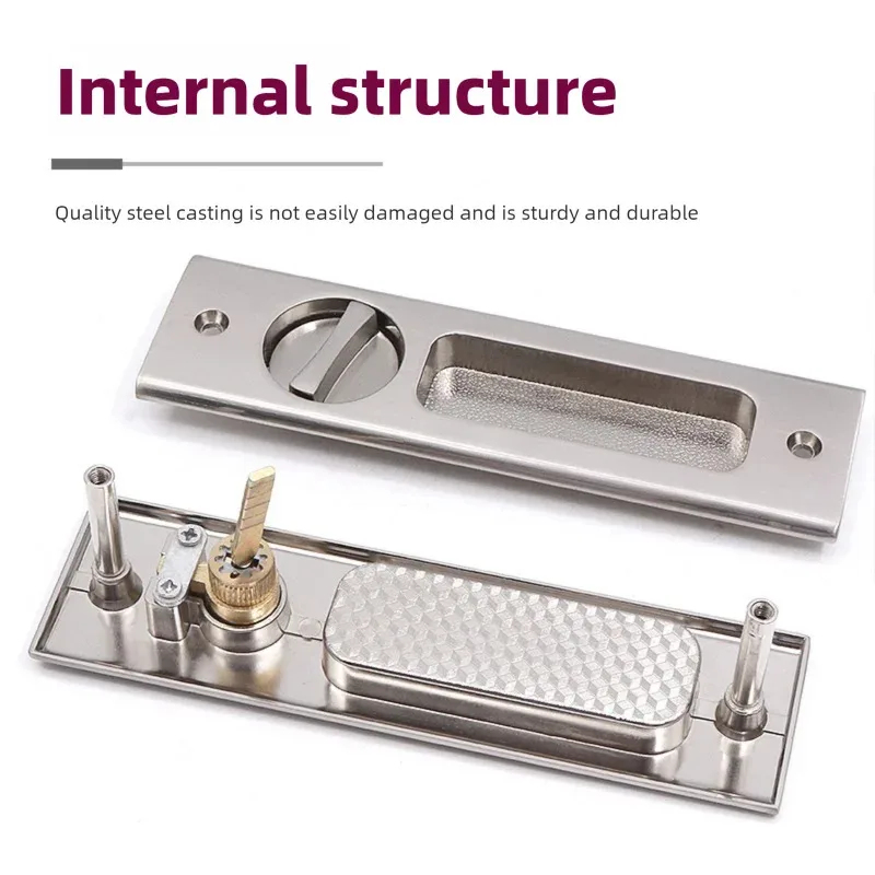 Sliding Door Lock Black Indoor - Furniture And Kitchen Hardware Fitting recensie en prijs
