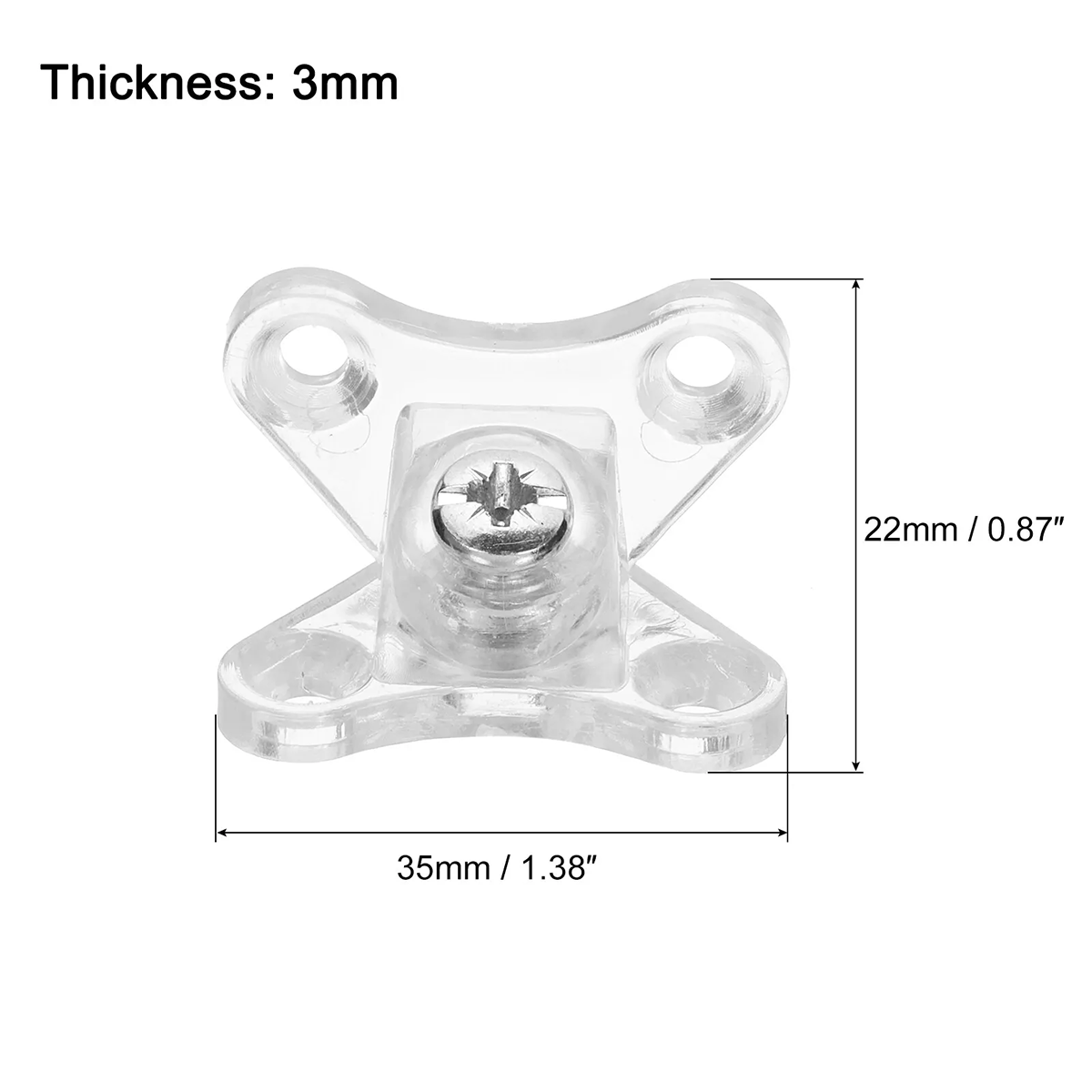 1/5/10/20/50Pc Clear Removable - Corner Bracket Angle recensie en prijs