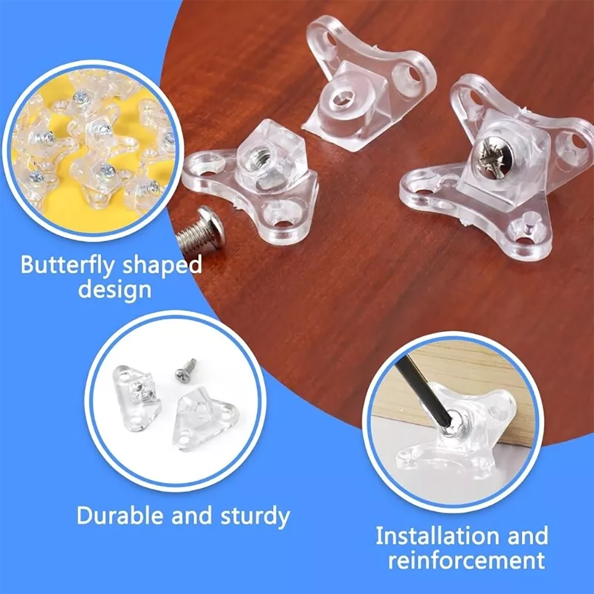 1/5/10/20/50Pc Clear Removable - Corner Bracket Angle recensie en prijs