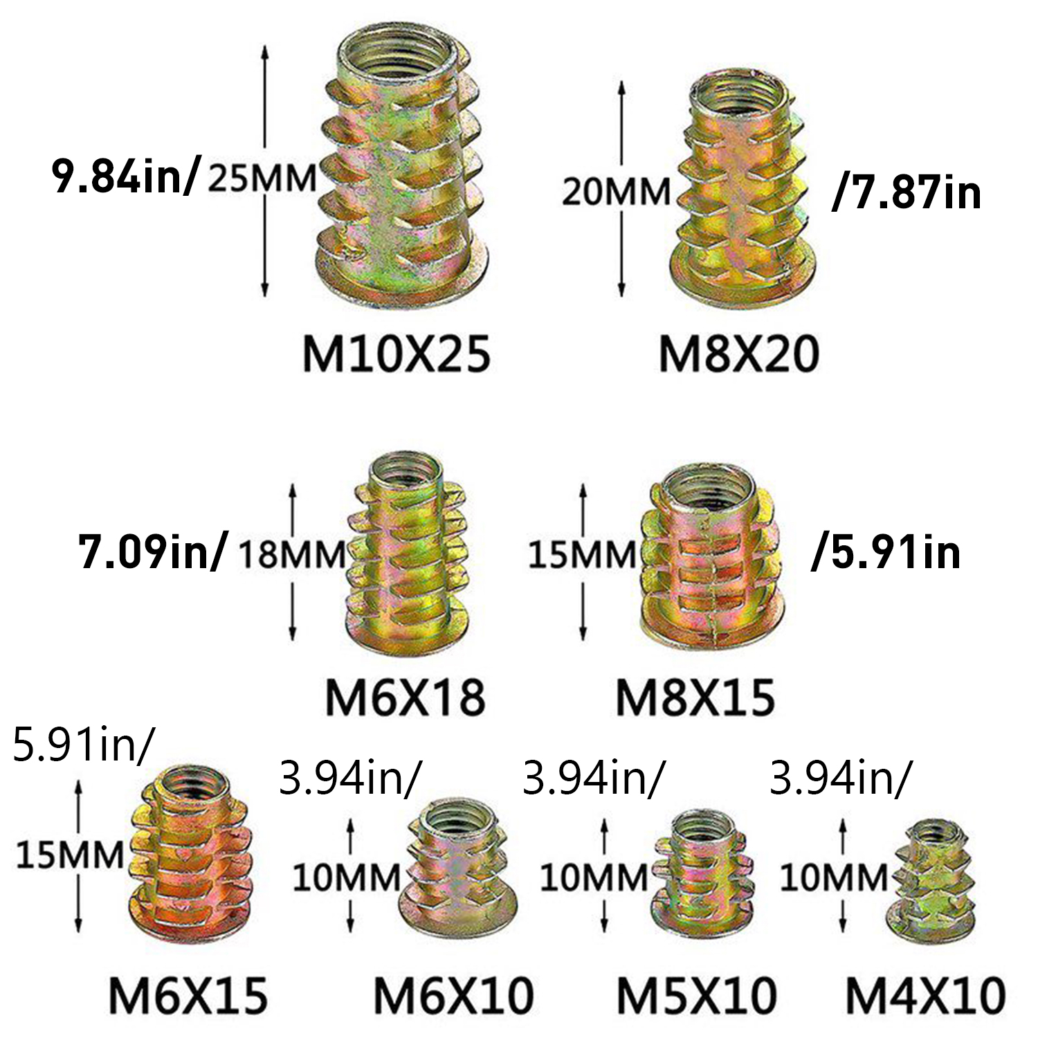 267pcs Hex Drive Threaded Inse - Furniture Hardware Threaded Inserts recensie en prijs