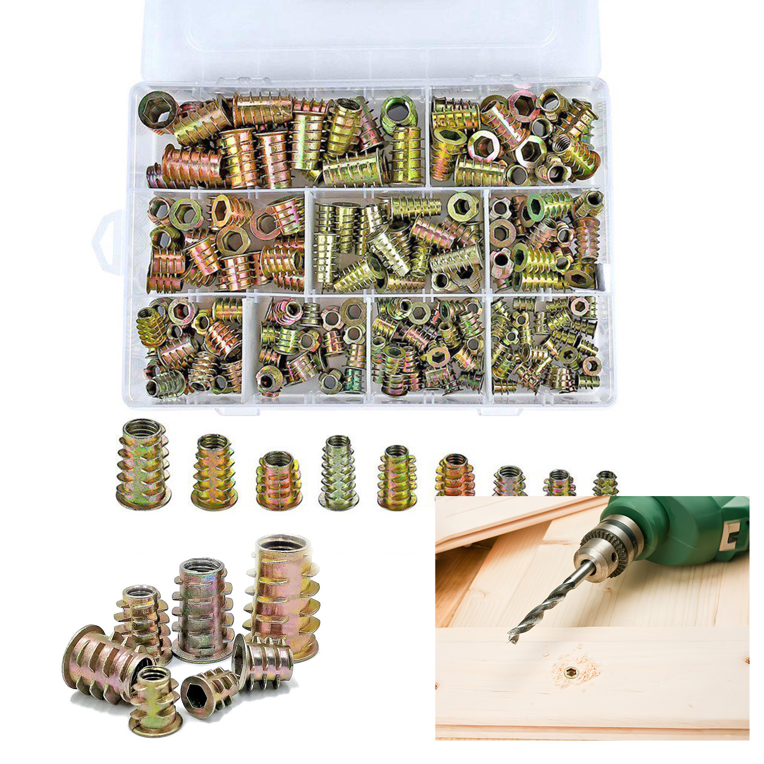 267pcs Hex Drive Threaded Inse - Furniture Hardware Threaded Inserts recensie en prijs